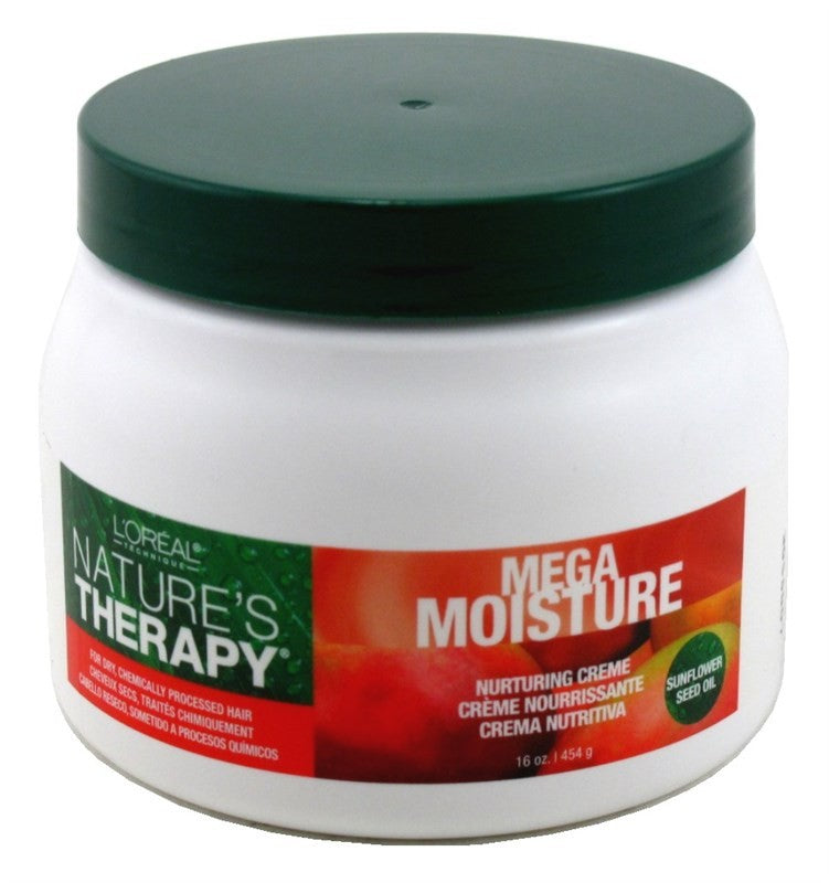 (3 Pack) L'Oréal Nature's Therapy Mega Moisture Hair Cream 16oz Jar - Hair Softening & Nourishing