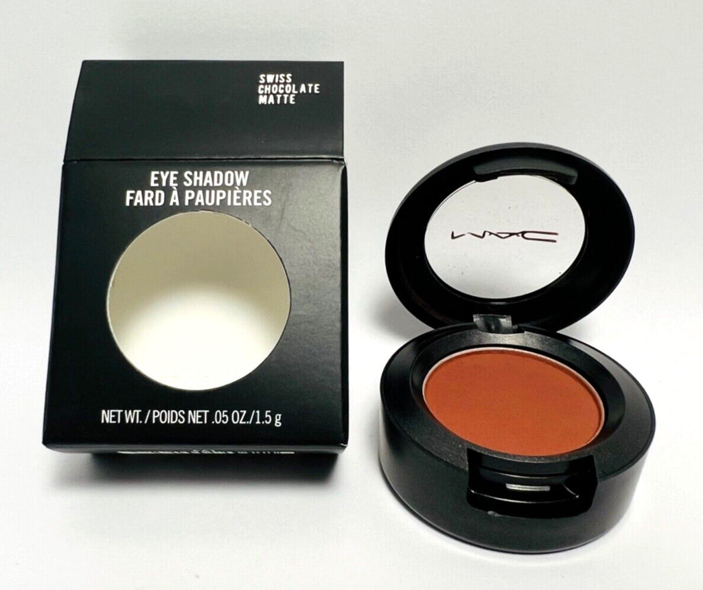 MAC Eye Shadow Swiss Chocolate Matte 0.05oz - Rich Neutral Shade