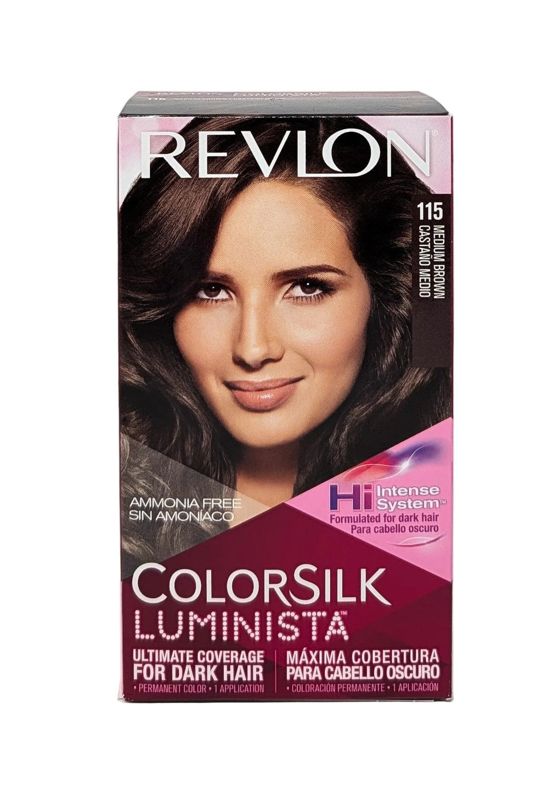Revlon ColorSilk Luminista Hair Color #115 Medium Brown - 1 Application