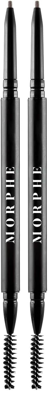 Morphe Micro Dual Eyebrow Pencil - Long-Wear, Precise, Chocolate Mousse
