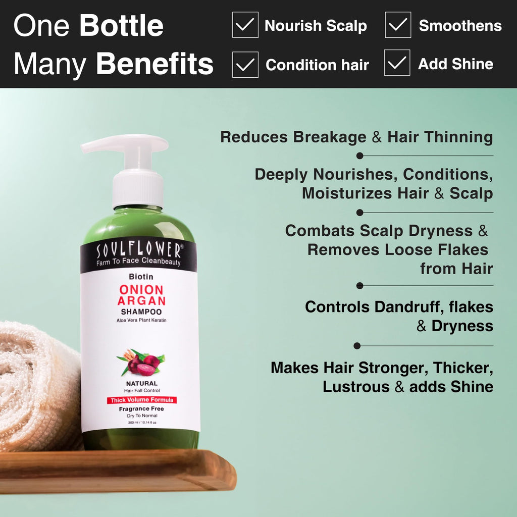 Biotin Onion Hair Growth Shampoo 300ml - Strengthens & Controls Hair Fall