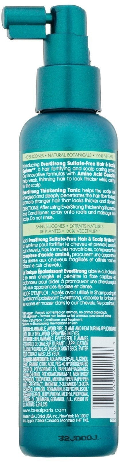 L'Oreal Everstrong Thickening Tonic for Hair Volumizing - 5.1 Fl Oz