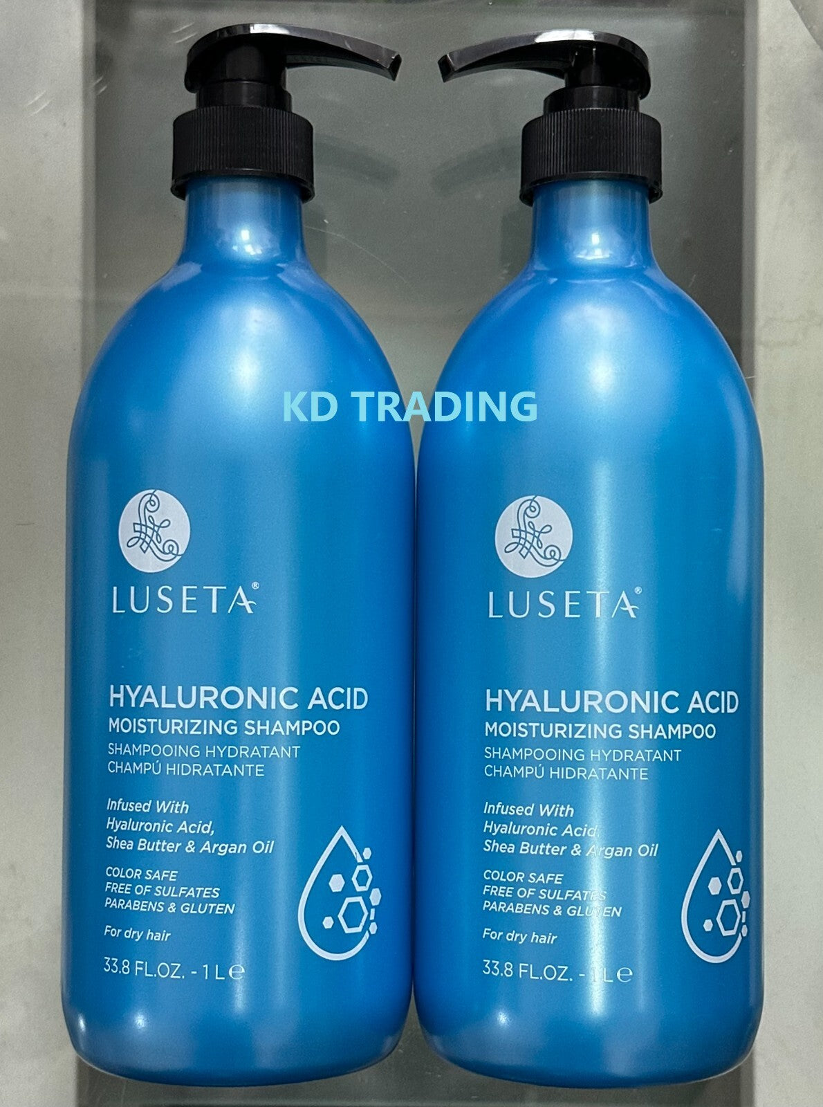 Moisturizing Shampoo with Hyaluronic Acid Shea Butter & Argan Oil for Dry Hair - 2 Pack
