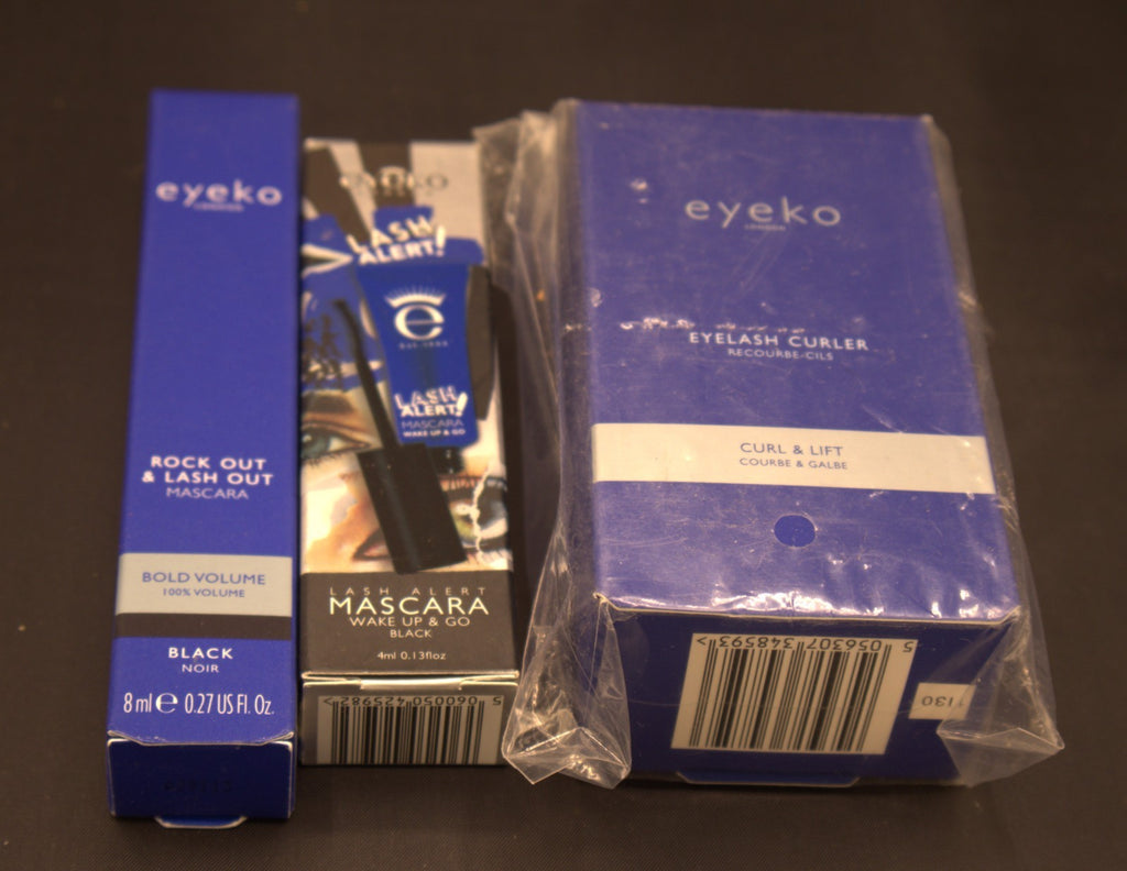 Eyeko Waterproof & Lash Growth Mascara Duo - Bold Volume & Wide-Awake Caffeine Formula
