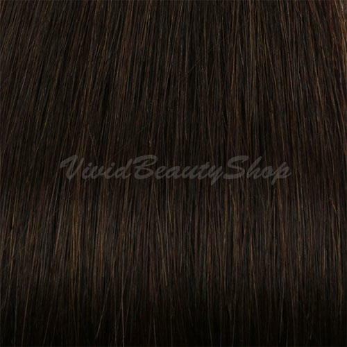 Deep Wave Hair Extensions 22 Inch Micro Beads Remy Human Hair Dark Brown