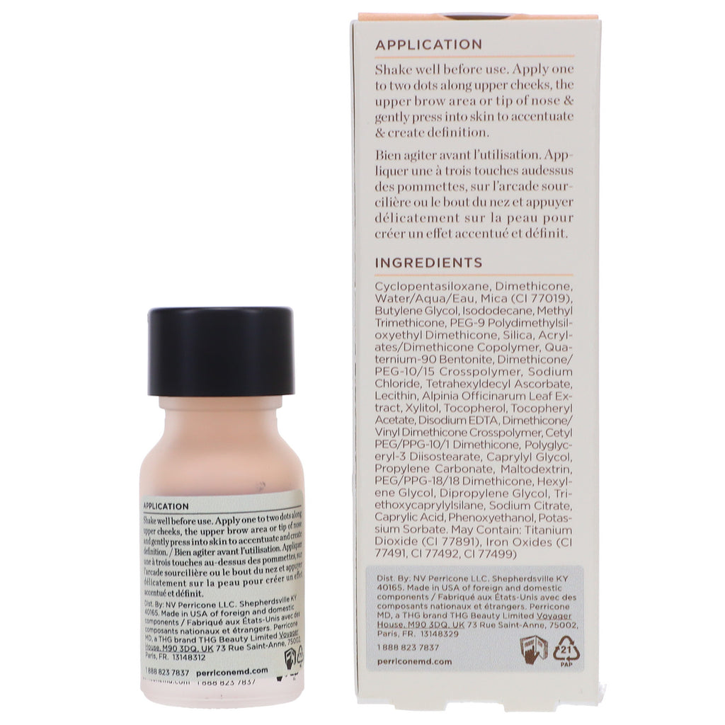 No Makeup Highlighter by Perricone MD 0.3 oz - Light Dewy Glow