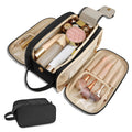 Large Capacity Travel Cosmetic Organizer with Waterproof PU Leather