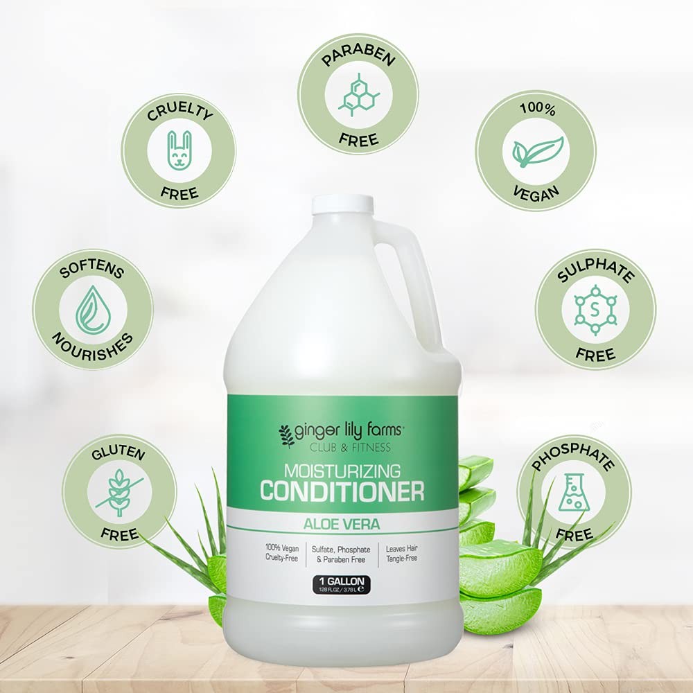 Moisturizing Hair Conditioner for Dry Hair 1 Gallon - Aloe Vera, Vegan & Cruelty-Free