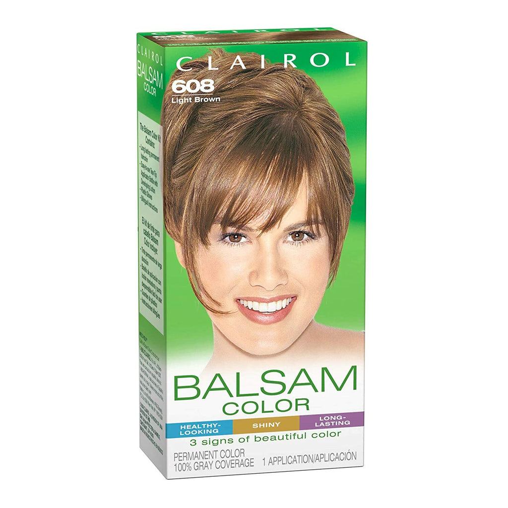 Permanent Hair Color Light Brown 608 – Pack of 2, Long-Lasting & Shiny