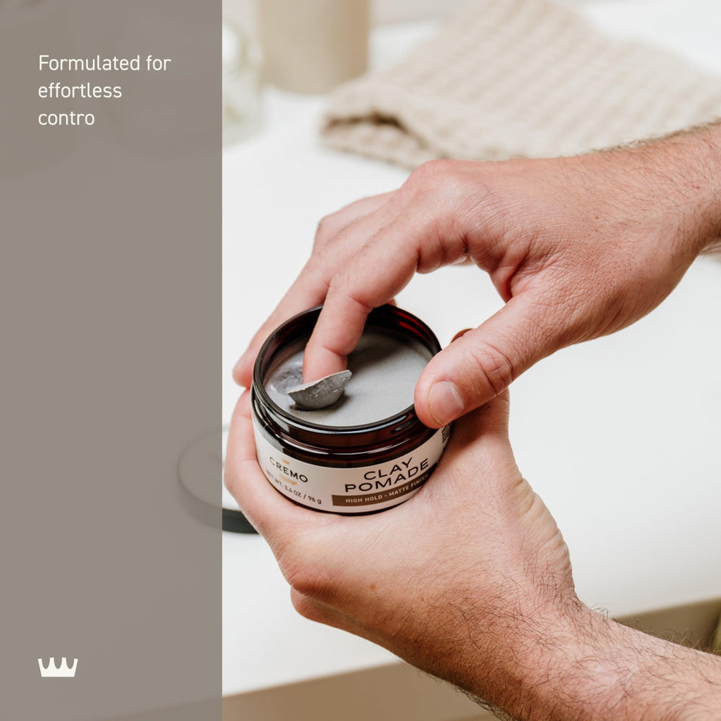 High Hold Matte Hair Clay for Men - Sculpting Hair Styling Paste 3.4 oz