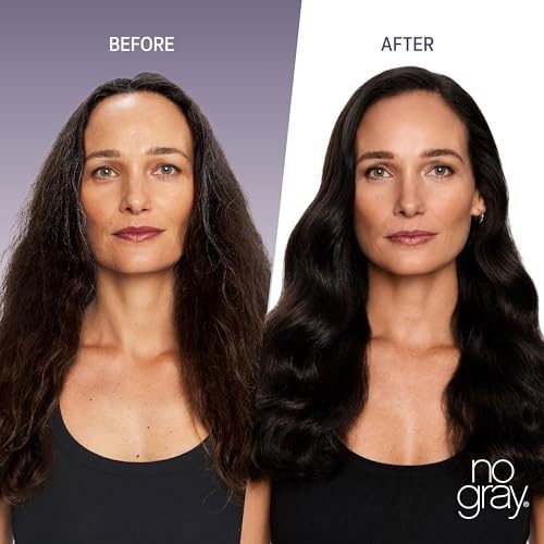 Dark Brown Permanent Hair Color Shampoo - No Gray, 8.45 oz, Easy & Nourishing