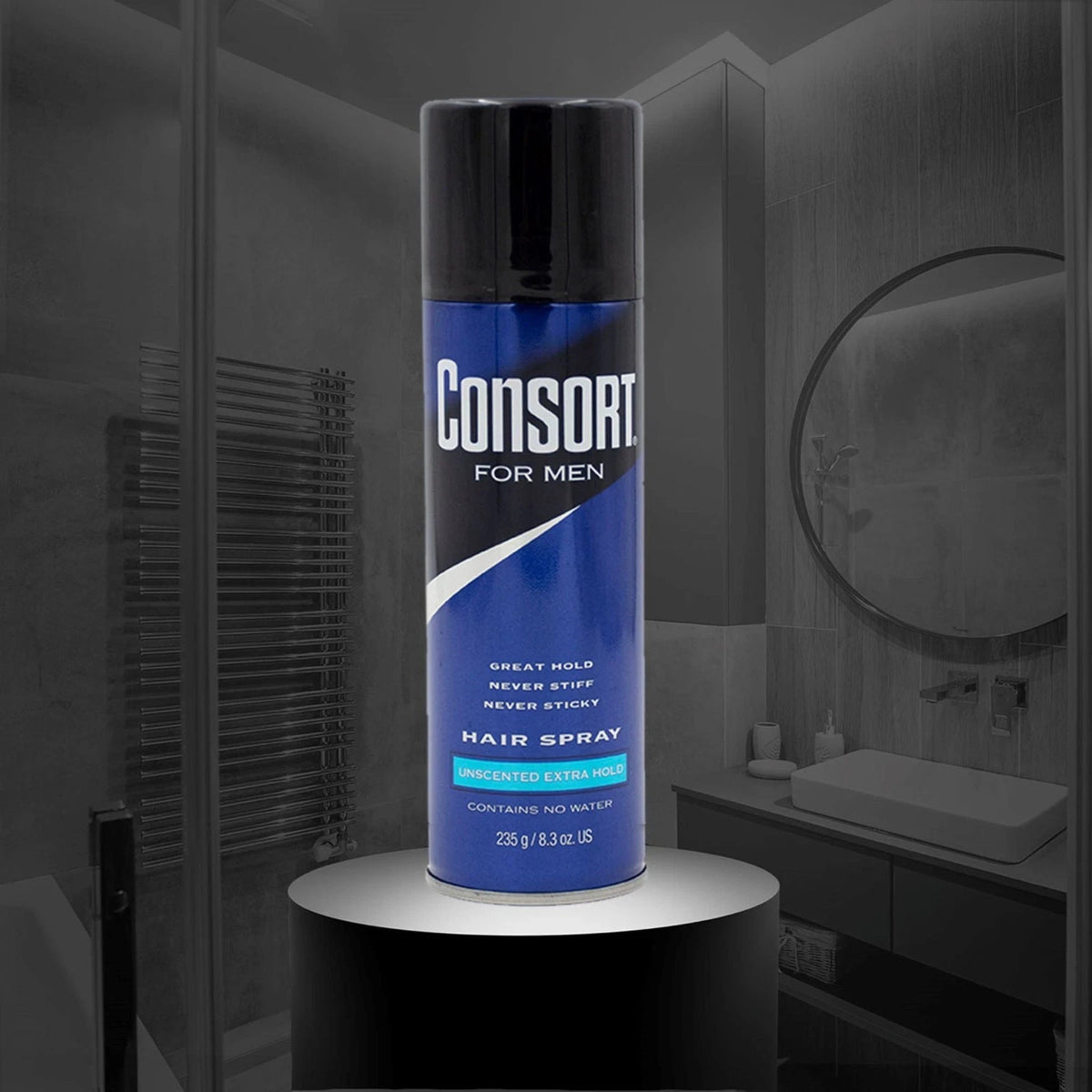 Men's Unscented Extra-Hold Hairspray - 8.3 oz, Shine Enhancing, 4 Pack