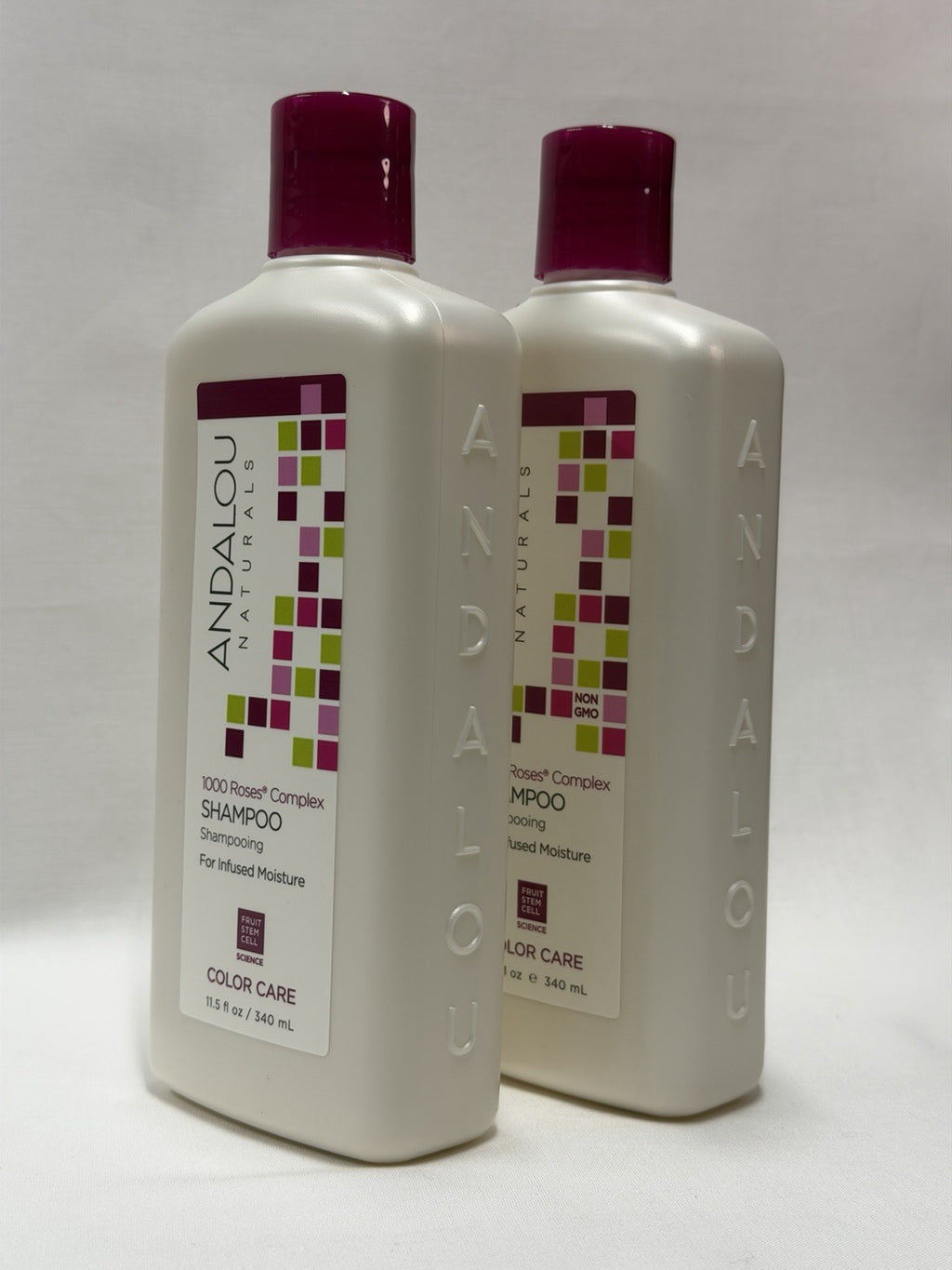 Andalou Naturals 1000 Roses Color Care Shampoo - 11.5 oz Pack of 2