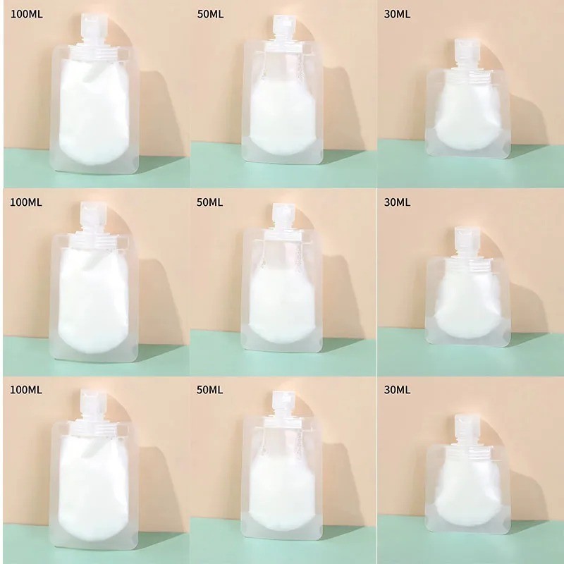 10 Pack Travel Toiletry Pouches TSA Approved Refillable Portable Organizer