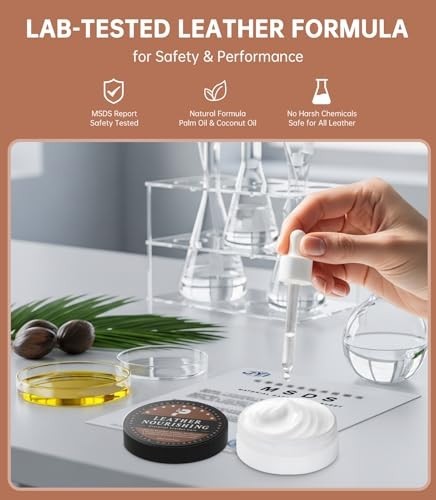 Leather Care Conditioner 2-Pack All-In-One Balm Color Safe & Pet Friendly
