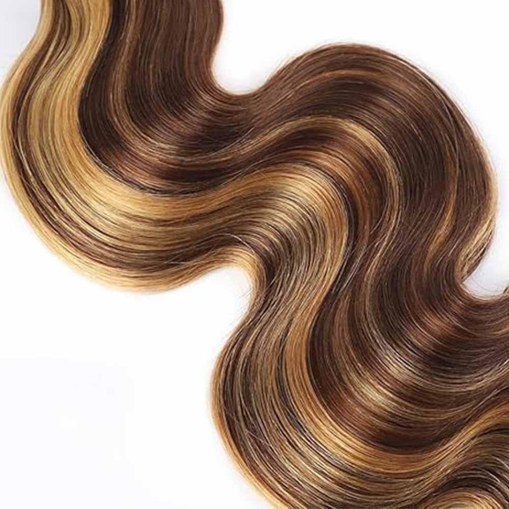 Human Hair Body Wave Highlight Blonde Bundles 28-32 Inch 3-Pack