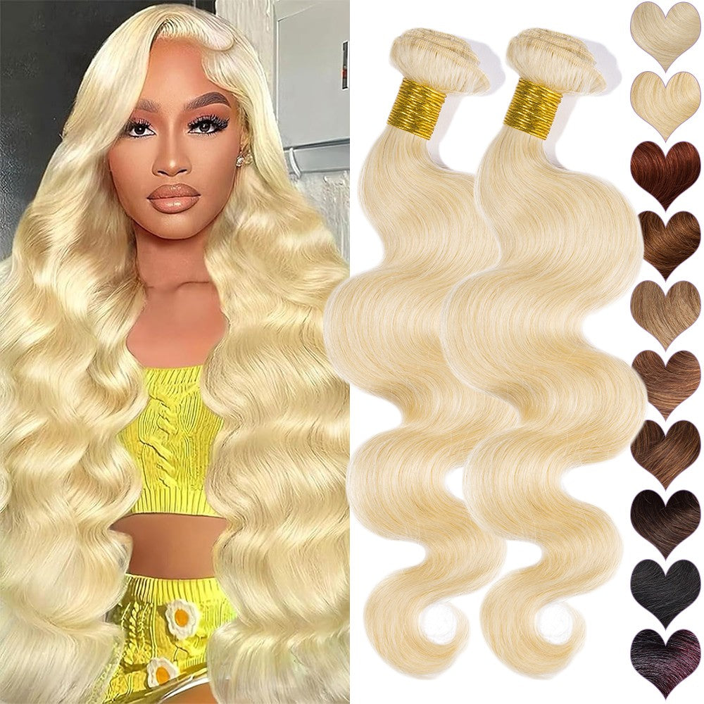 Virgin Human Hair Extensions Body Wave Weave - Multiple Sizes & Colors