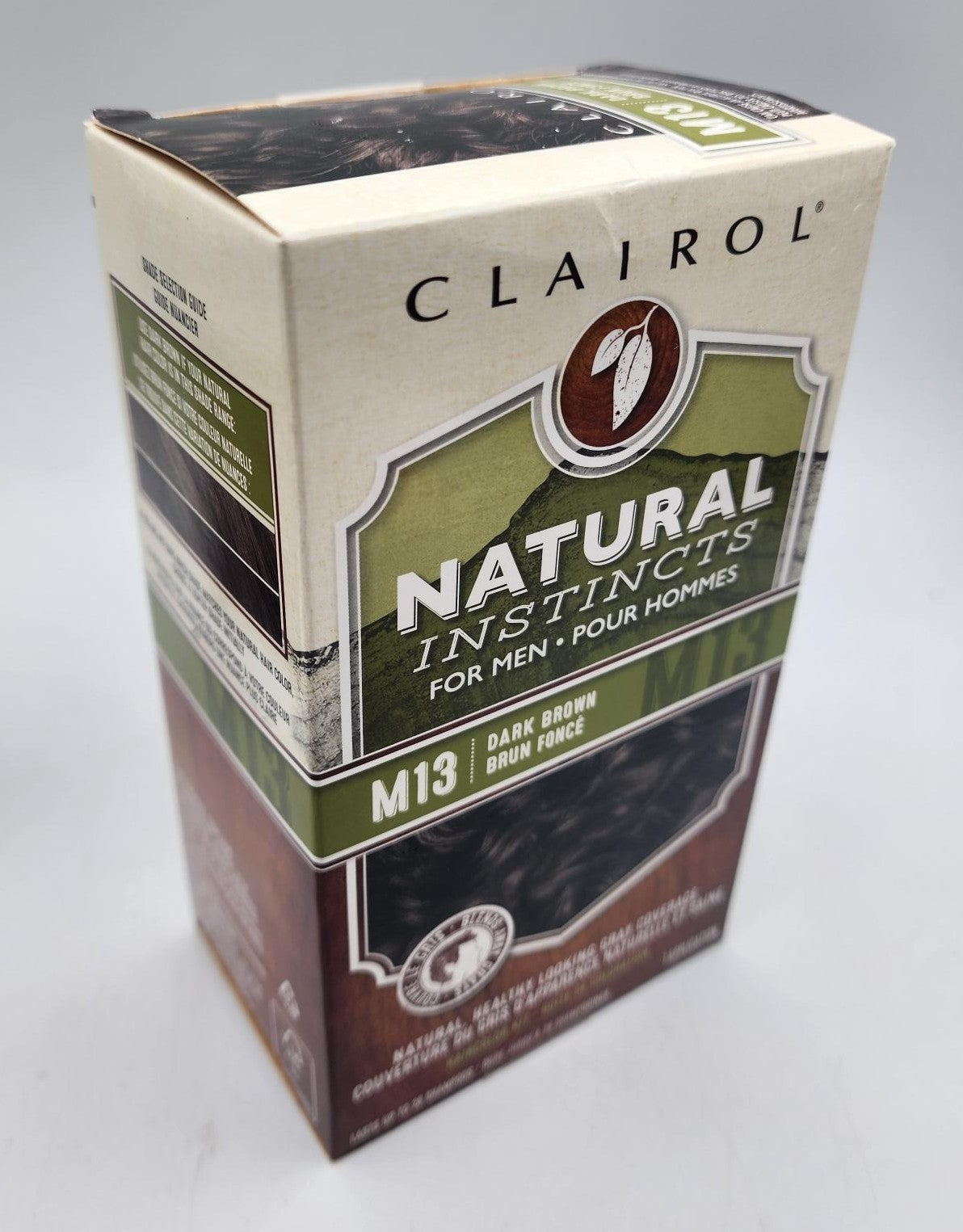 Men's Hair Color Dye Kit Dark Brown M13, Natural Instincts, 3 Pack