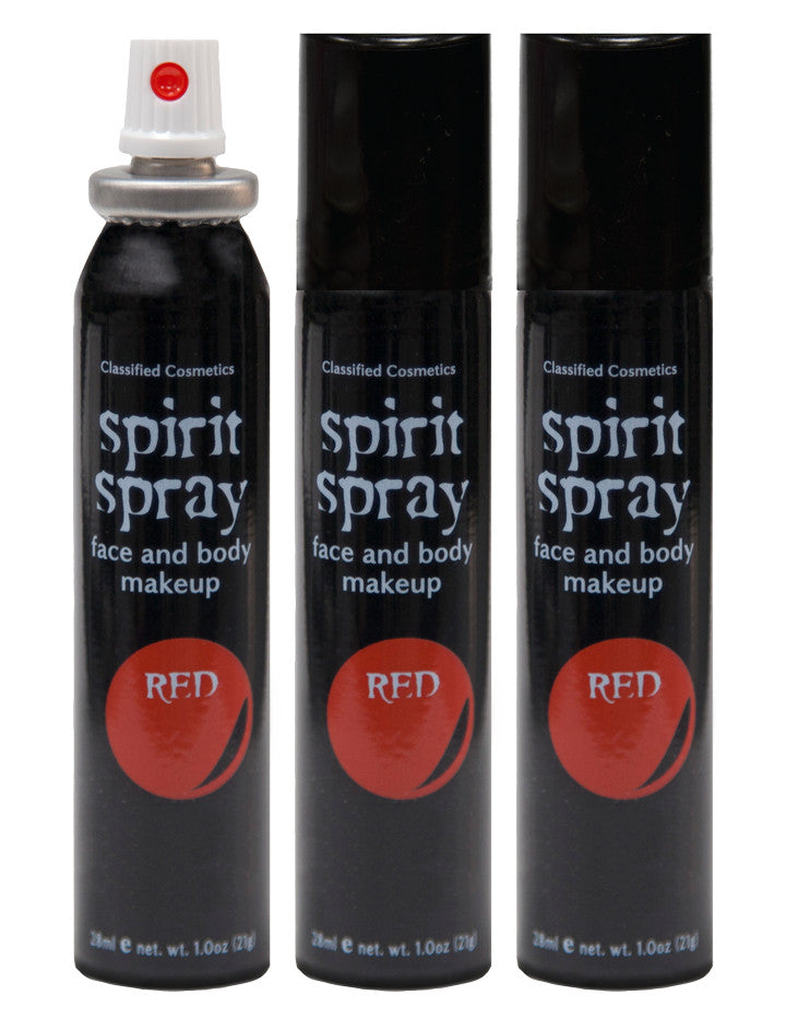 Costume Face & Body Spray Makeup 3 Pack - Multiple Colors for Halloween