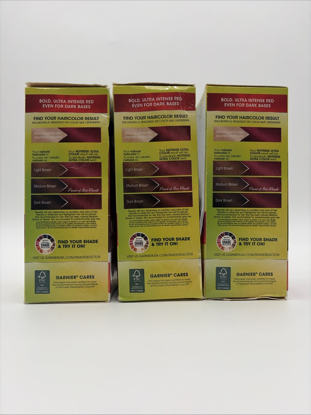 Garnier Nutrisse Ultra Color Light Intense Auburn Hair Dye - 3 Pack