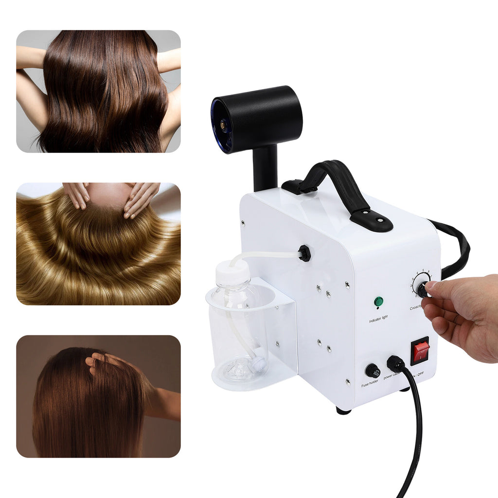 Nano Hair Steamer Spray Machine 1200W Blue Light Color Processor Salon Beauty