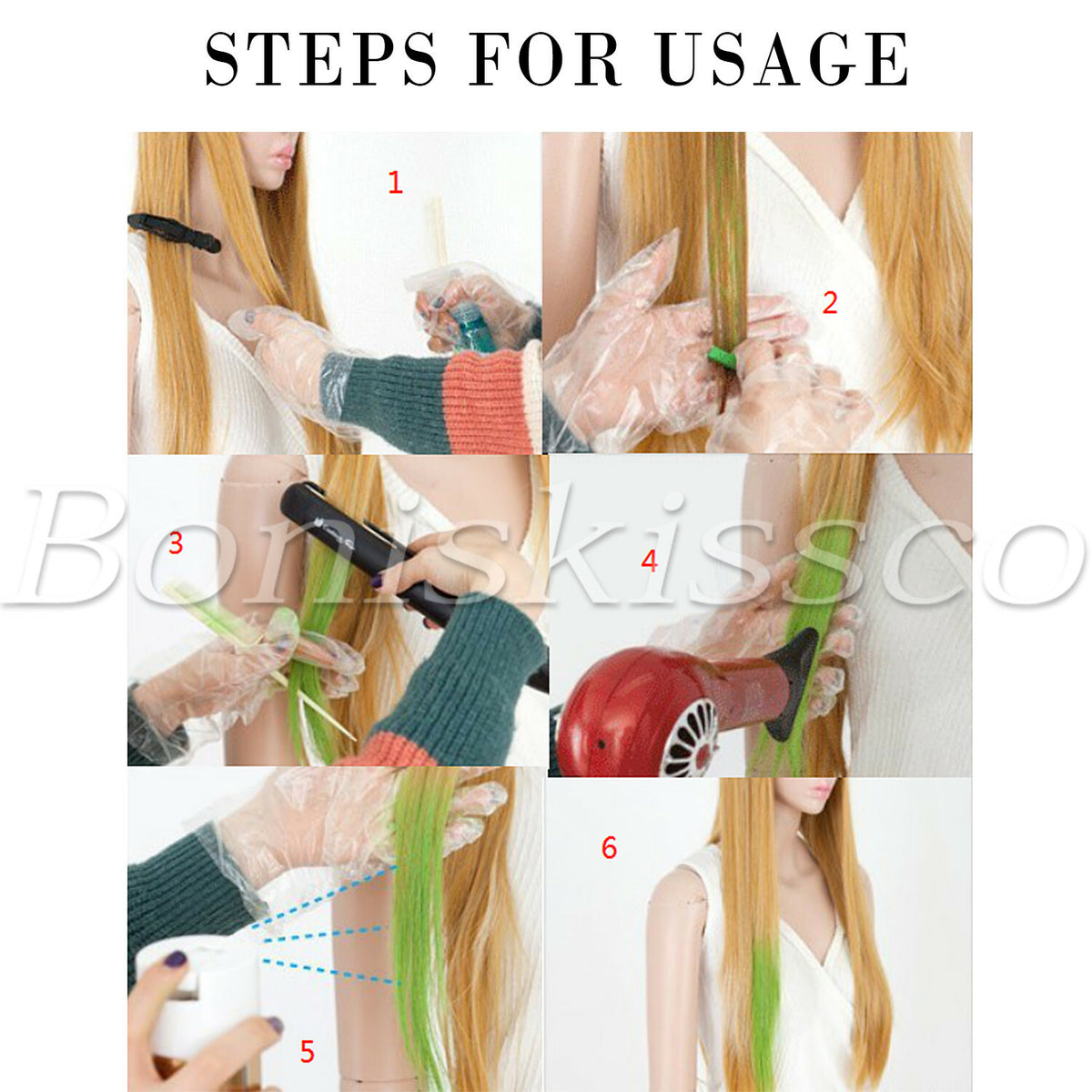 12 Color Washable Hair Chalk Set Temporary Hair Dye for Parties & Cosplay