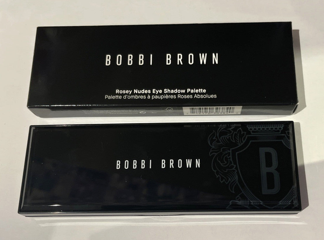 Bobbi Brown Rosey Nudes Eye Shadow Palette — 5 Shade Velvet Plum Mauve Cocoa