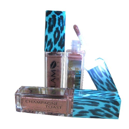 LED Lip Gloss Duo with Mirror - 2 Pack Glam Cosmetics Lip Gloss Set