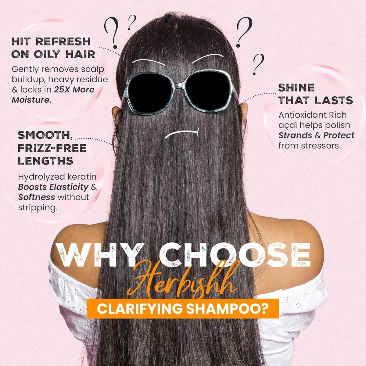 Clarifying Deep Cleansing Shampoo for Oily & Color-Treated Hair - Herbishh