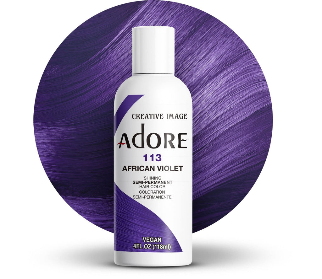 Vegan Semi Permanent Hair Color - African Violet, Long-Lasting & Safe