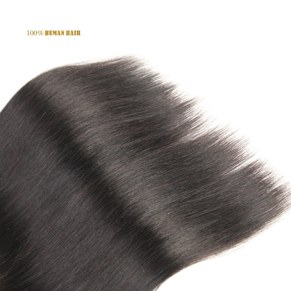 Long Straight Virgin Human Hair Extensions - 6A Quality, 24-30 Inches