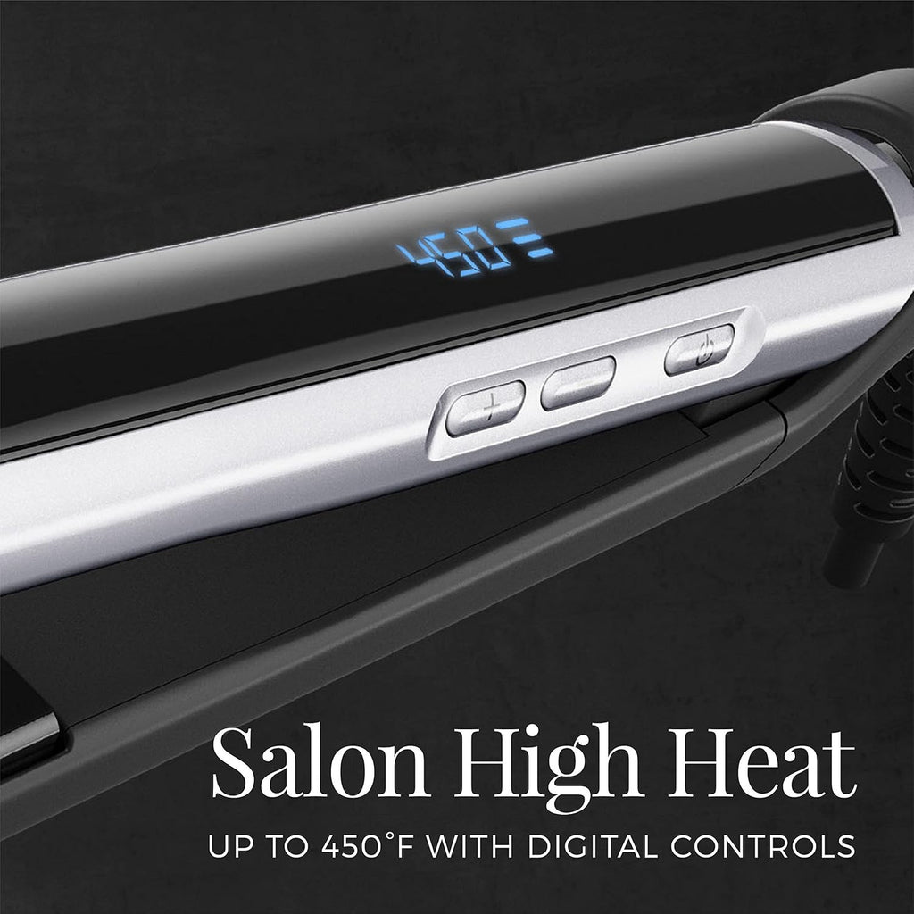 Remington Pearl Pro Ceramic Flat Iron - 1-Inch Hair Straightener with Floating Plates