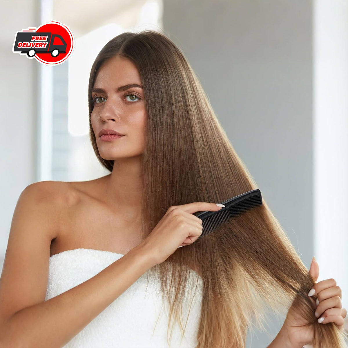 12 Pack Pocket Hair Combs - Travel-Friendly Mini Styling Combs for Men & Women