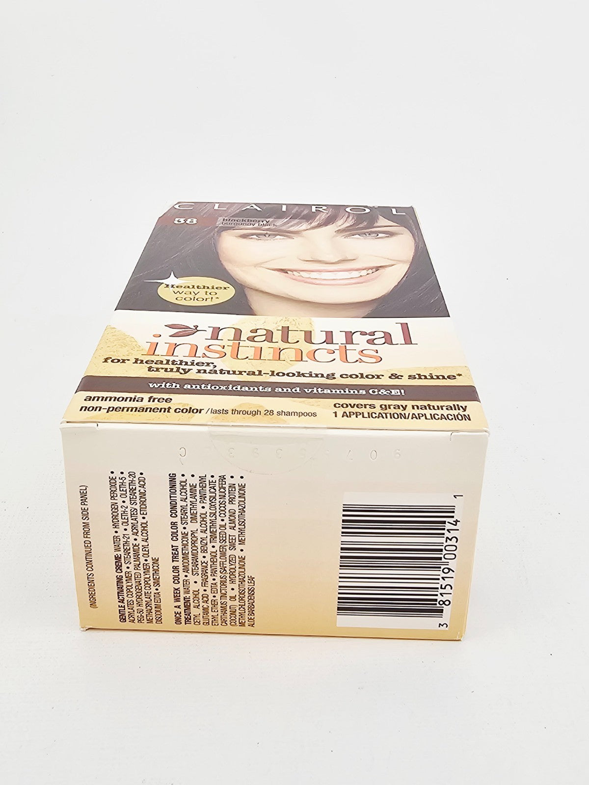 Ammonia-Free Hair Dye Set - Blackberry Burgundy Black - 3 Pack
