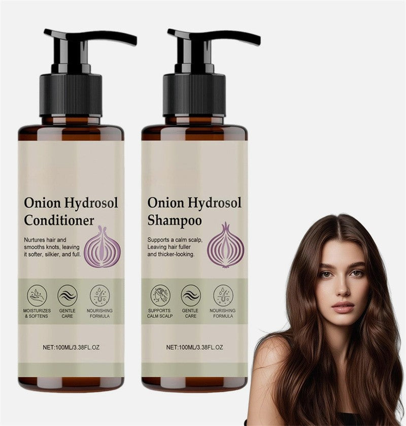 Onion Hydrosol Shampoo & Conditioner Set Natural Hair Care Deep Cleansing
