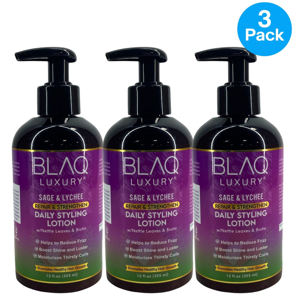 Repair & Strengthen Hair Lotion - Hydrating Frizz Control for Curly Hair - 3 Pack