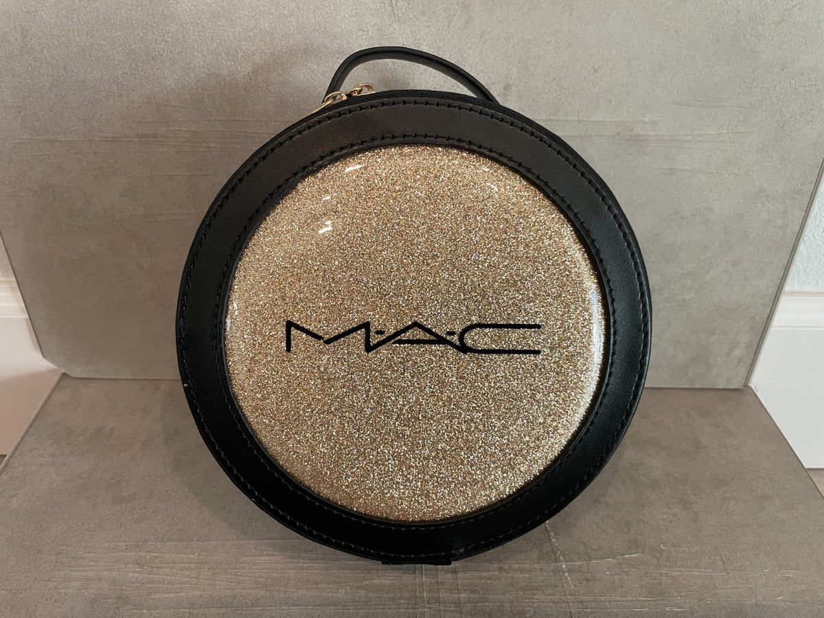 MAC Round Shimmer Eyeshadow Travel Case 2025 Holiday Bag