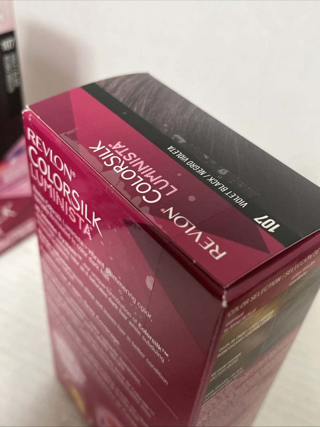 Revlon Colorsilk Luminista Hair Color #107 Violet Black - Pack of 3