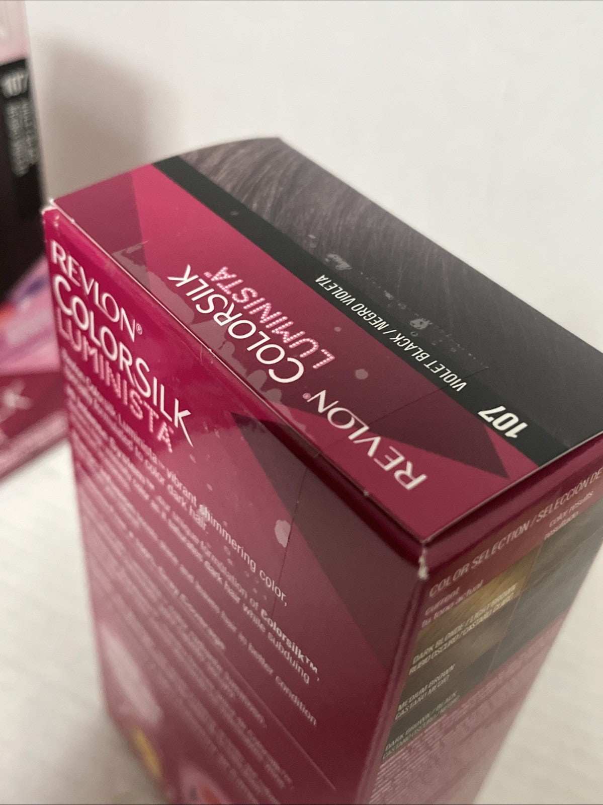 Revlon Colorsilk Luminista Hair Color #107 Violet Black - Pack of 3
