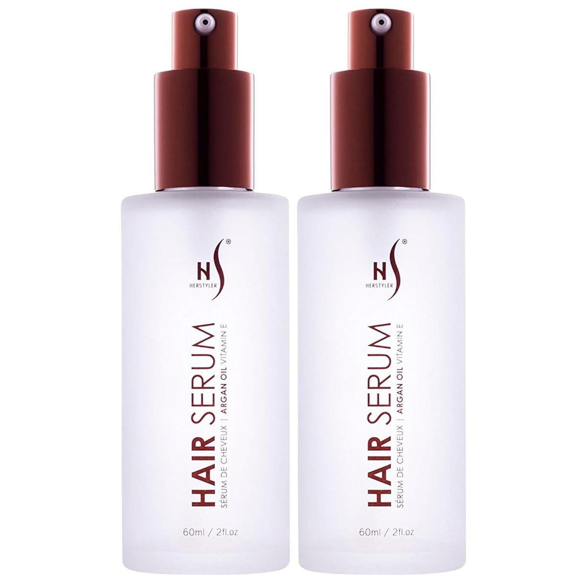 Herstyler Argan Oil Hair Repair Serum for Frizz Control & Shine - Pack of 2