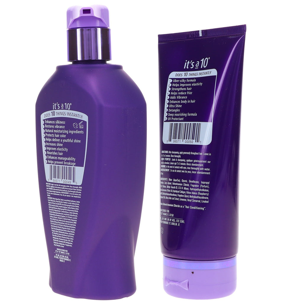 Silk Express Hair Shampoo & Conditioner Set - 10 oz & 5 oz Combo Pack