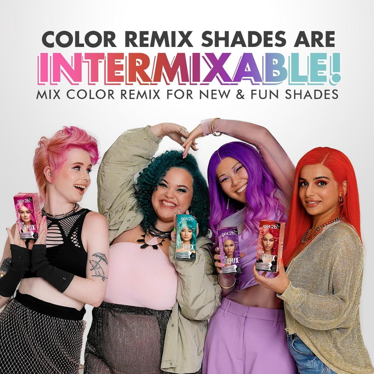 Semi-Permanent Hair Color Kit - Customizable Vibrant Pink Shade