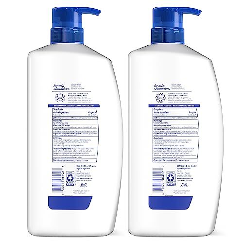 Anti-Dandruff Shampoo 32 Oz Pack of 2 for Flake-Free Scalp & Hair