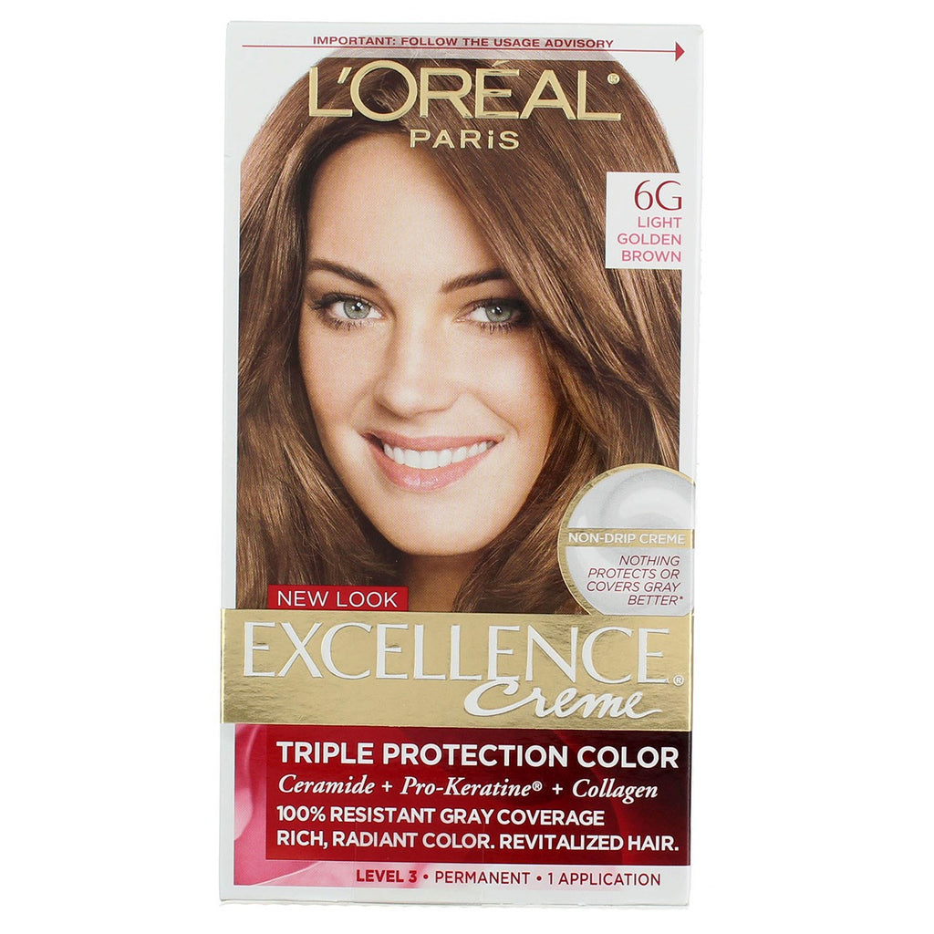 Hair Color Kit - Permanent Hair Dye for Gray Coverage, Light Gold