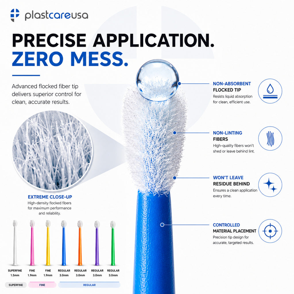 Dental Micro Applicator Brushes - Microbrush Dental Applicators for Eyes & Dental Use