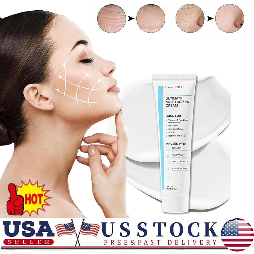 Moisturizing Face Cream for All Skin Types - Hydrating Anti-Aging Formula