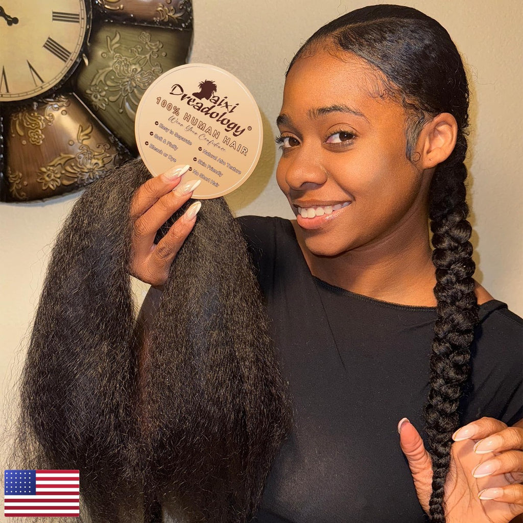 Human Hair Extensions for Braiding 18 Inch 50g - Natural Box Braids & Twists