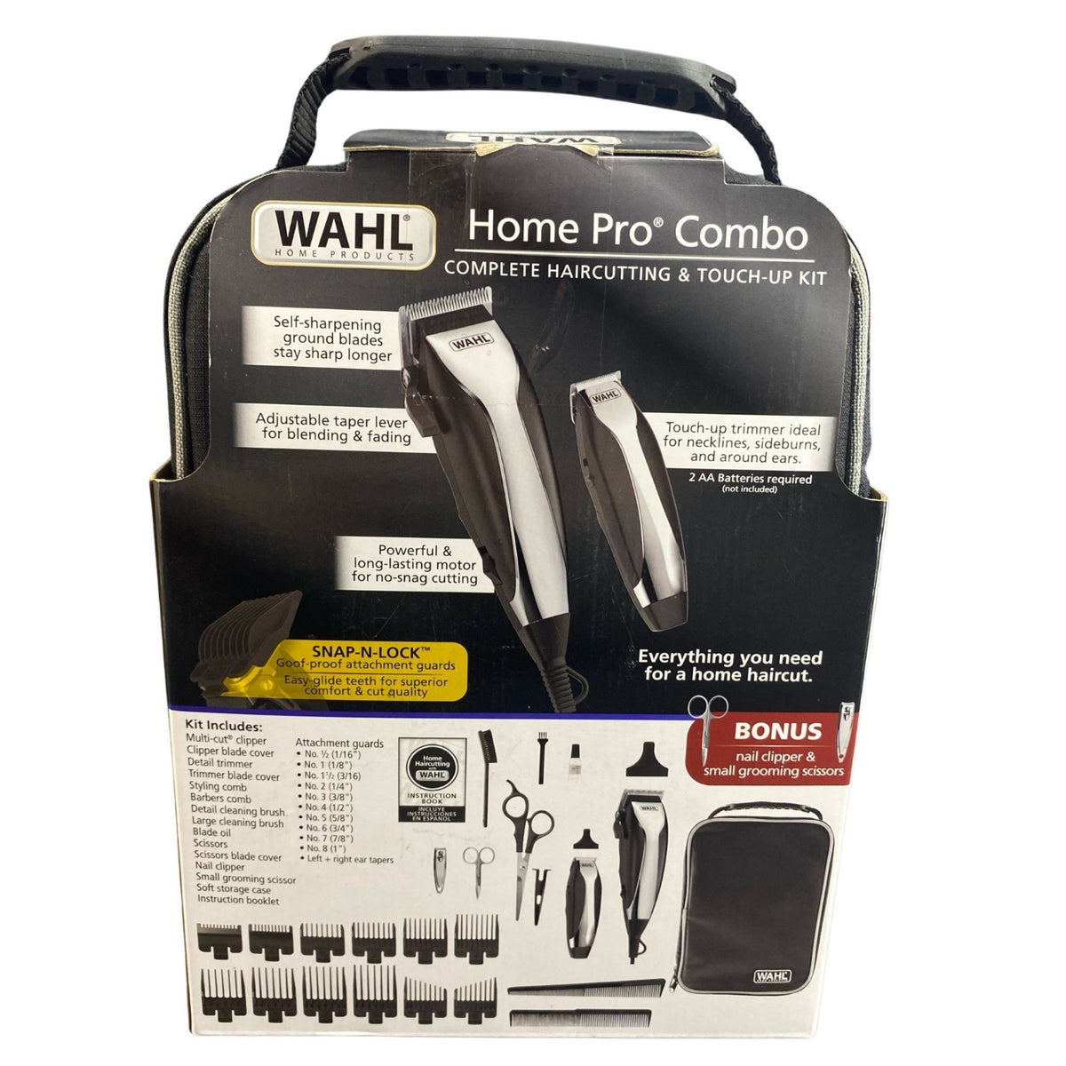Wahl Home Pro Combo Hair Clipper Kit - Complete Grooming Set with Trimmer & Accessories