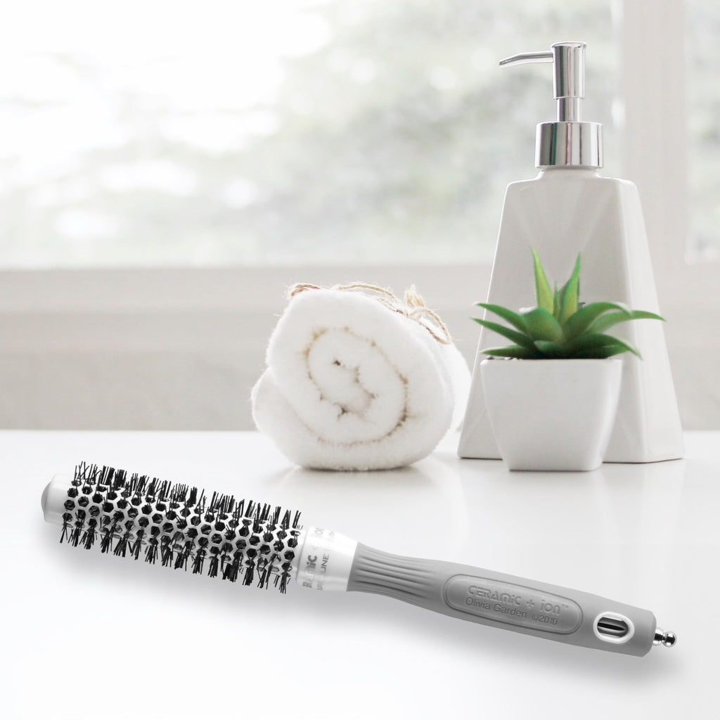 Ceramic Ion Round Thermal Hair Brush 0.75 Inch - Professional Styling Tool