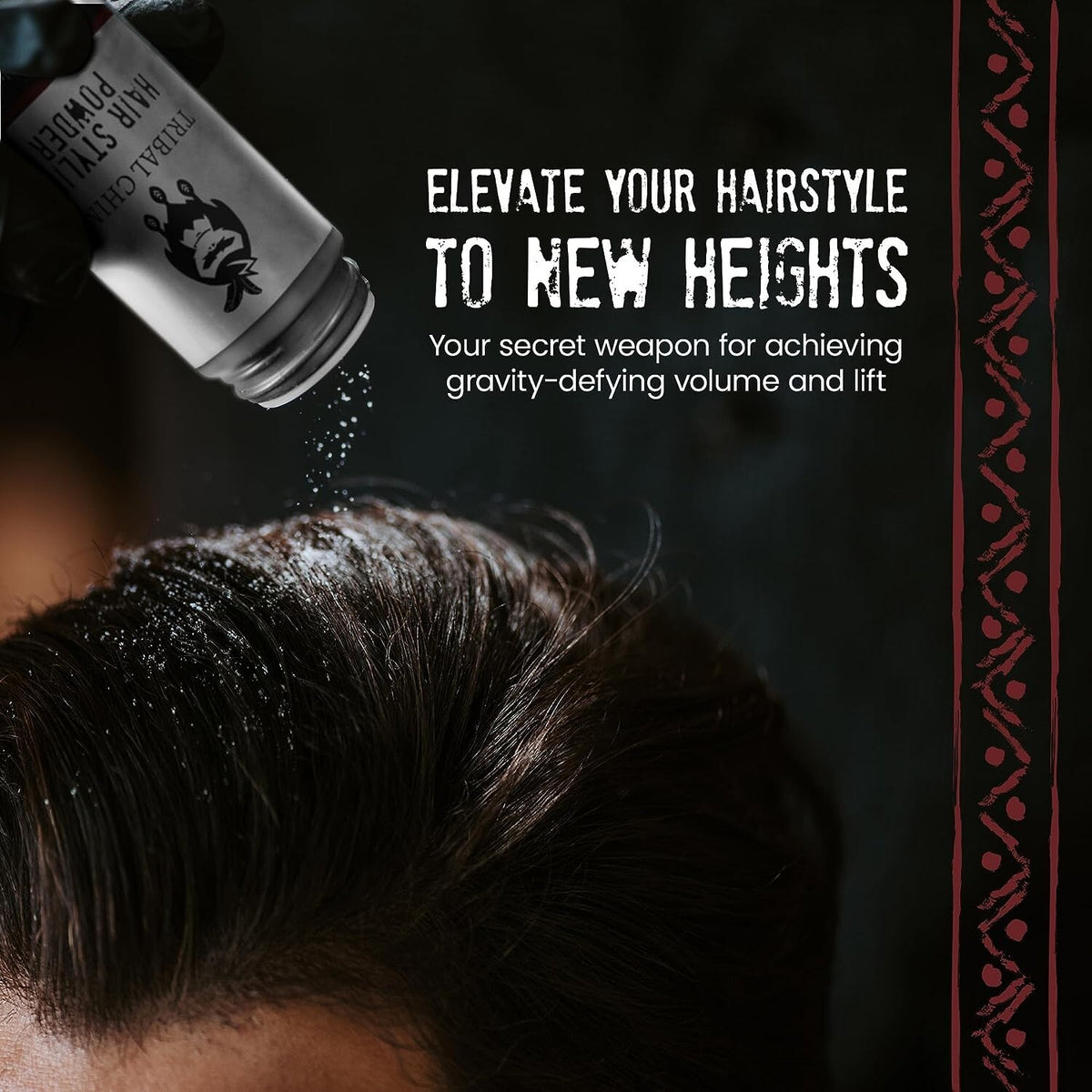 Hair Styling Powder for Men - Volumizing Matte Finish, 0.35 oz, Pack of 3